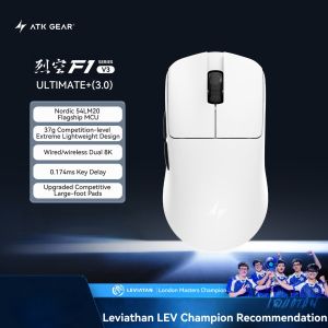 ATK F1 V3 Ultimate 8K Wireless Gaming Mouse PAW3955Master 40000DPI 850IPS 75G 36g 0.174ms Latency Dual 8K LEV Co-Branded Esports