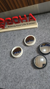 AM-95 2pcs Cermin Spion Mobil Kaca Cembung Bantu Titik Buta Posisi Kaca Bisa Disesuaikan Blind Spot Mirror