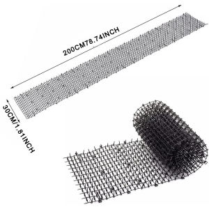 1 Piece of Anti-Cat Spike Mat Cat Deterrent Spikes Balcony Anti-Cat Roll-Up Net Garden Cat Repellent Pet Protection Supplies