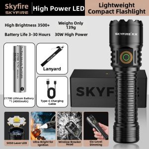 SKY FIRE | Strong Light Portable Long Battery Life Flashlight