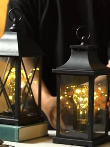 "Local Stock" Retro Lantern lamp creative copper wire decorative Lights Led Light decoration Nordic room bedroom bedside desktop layout small night light decoration