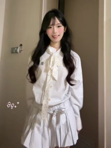 Design Sensation Color Block Striped Dress Womens Autumn New Long Sleeve Slimming Casual Shirt Dress Fashionable Casual Wear