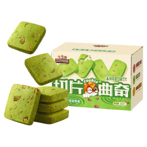 Three Squirrels | Matcha Cranberry Sliced Cookies