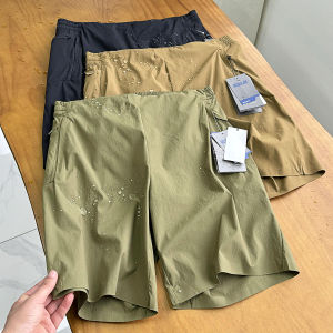 2024 Summer New Mens Outdoor Mountain Series Shorts Breathable Quick Dry Casual Straight Leg Wide Leg Trendy Shorts
