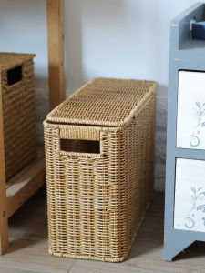 Narrow Long Storage Box with Lid for Sofa Corner Organization Living Room Snacks Miscellaneous Items Gap Storage Box Deep