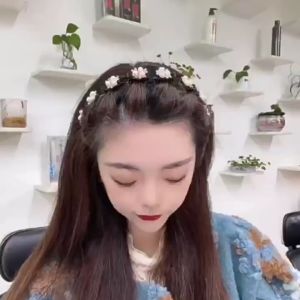 Pengikat Aksesoris Penjepit Rambut Wanita Cewek Bando 2in1