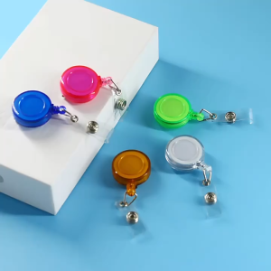 Kids Retractable School ID Holder - Cute Pull String Badge Reel for Students Safe Easy Clip