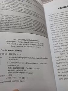 KOMPETENSI PEDAGOGIK GURU BAHASA INGGRIS DI MADRASAH & PESANTREN - ALFABETA