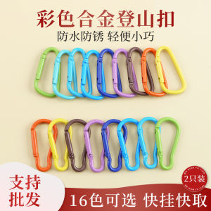 Outdoor Climbing Alloy Key Ring Macaron Color Baked Paint Quick Hang Hook Gourd Shaped Keychain Creative Gift Metal Material