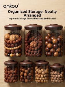 Ankou | Dust-Proof Moisture-Proof Clear Borosilicate Glass Container Large
