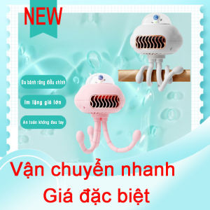 Manh Pet Shaped Portable Clip-On Fan - Giỏ hàng cầm tay mạnh mẽ làm mát bằng không khí Quạt mini có thể sạc lại Pin USB 4000MAh Mini sạc Fan cho trường học kẹp bất kỳ vật phẩm sạc USB nhỏ gọn và thuận tiện