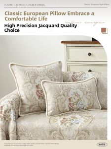 SIKANGDIYA | European Style Decorative Pillow Cover Rectangular Large