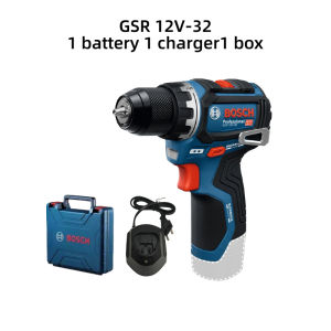 Bosch | Bosch Professional GSR 12V-32 Cordless Brushless Drill 32Nm High Torque Dual Speed T-Shaped Handle Multifunctional Power Tool