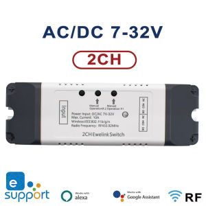 Smart Wifi Switch Ewelink App Two Relay 12V 24V 220V 230V RF433 Receiver Module Dry Contact Inching For Light Motor Alexa Work