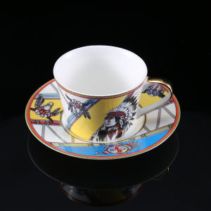 Discover beauty | Gold Rim Bone China Coffee and Tea Set
