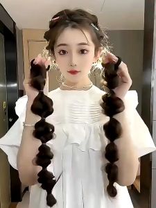 Kepang Wig Wanita: Aksesoris Rambut Nyaman & Rambut Palsu Sintetis