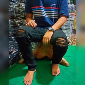 Celana Jeans Premium Panjang Skinny Pensil Polos Gaya Korea - Jeans Pria Casual