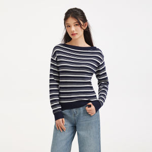 Hotwind | New Striped Boatneck Knitwear