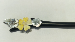 Light Luxury Chinese Style Shell Carving Hair Stick