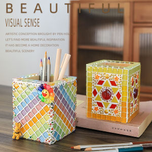 Mosaic DIY Handmade Pen Holder Material Kit Toys for Students Teachers Day Handmade Gifts Decorations Craft Creative Sticking