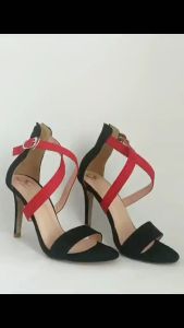 Giày sandals cao gót nữ phối màu sành điệu mới NĐ181