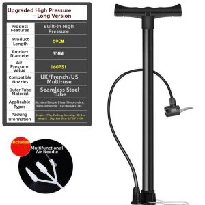 XIANJIA | High-pressure Portable Bicycle Air Pump
