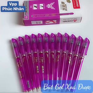 Hộp 12 bút mực XÓA ĐƯỢC Mực Tím GP-3176 AOOENEI loại tốt (mực đậm và đều)