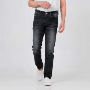RoosterDenim - Celana Jeans Pria Selvedge Denim Cowok Slimfit Panjang Blackjazz Indigo