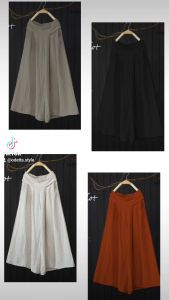 Celana Kulot Jumbo Wanita Linen Kekinian SOKA