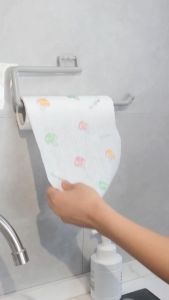 400Pcs Disposable Kitchen Tissue Paper Towel One Time Use Lazy Rags Anti-Oil Cleaning Cloth Water Absorbent Paper Towels Kitchen Dishrags for Pan Pot Plate Washable Wet and Dry Cleaning Cloth Multipurpose Kitchen Towels
