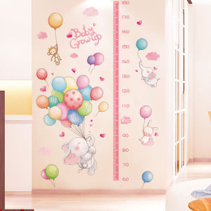 ห้องเด็กความสูงสติกเกอร์ 3D Wall Decor Self กาวประตูตู้ห้องนั่งเล่นห้องนอนพื้นหลังกําแพงกระดาษ Wall Decals