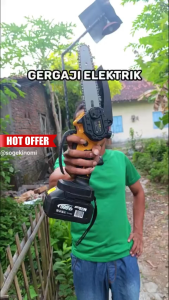 D•WE 6 inch Mesin Gergaji Cordless Mesin Chainsaw Mini 780RPM Lithium Baterai Gergaji Kayu Chainsaws
