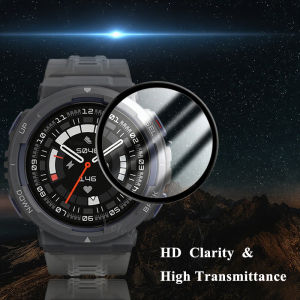 Screen Protector for Amazfit T-Rex 3 Smart Watch Curved Edge Full Covered PMMA Material Screen Film