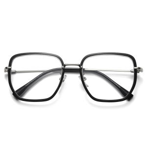 JN IMPRESSION Anti-blue Light Ultra-light Large Frame Finished Photochromic Myopia Glasses