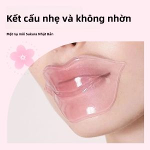 Mặt Nạ Môi Collagen Sakura Gel Dưỡng Ẩm Làm Đầy Môi Miếng Dán Chăm Sóc Môi Khô Dưỡng Ẩm Ban Đêm Làm Mịn Nếp Nhăn Môi Dành Cho Nữ