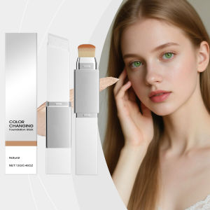 2-in-1 Foundation Stick Multifunctional Lightweight Brighten Matte Foundation Base Makeup Magic Color Changing Foundation Stick