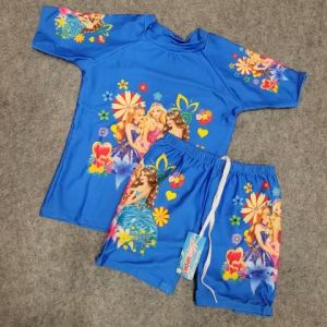 { XÃ HÀNG} Bộ bơi bộ áo quần tắm mưa cho bé gái tay ngắn quần đùi có dây rút eo(size 12 đến 40 ký)đủ màu