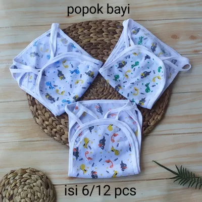 6 pcs 12 pcs popok bayi baru lahir popok tali motiv lucu