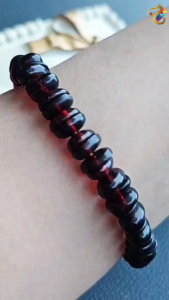 Collection Grade Natural Red Amber Coffee Bean Bracelet