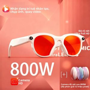 Kính Thông Minh Dành Cho Nam Và Nữ Với Camera 8MP WiFi Bluetooth Dịch Thuật AI Khử Tiếng Ồn Chống Nước IP65 Điều Khiển Cảm Ứng