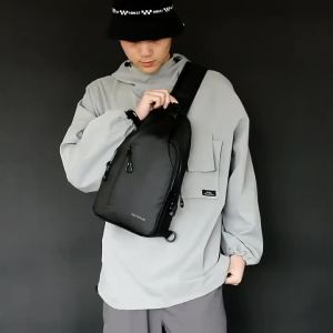 WEPOWER Casual Mens Chest Bag Travel Sling Bag Crossbody Bag Multifunctional Fashion Brand Messenger Bags Messenger Bag Mens Bag