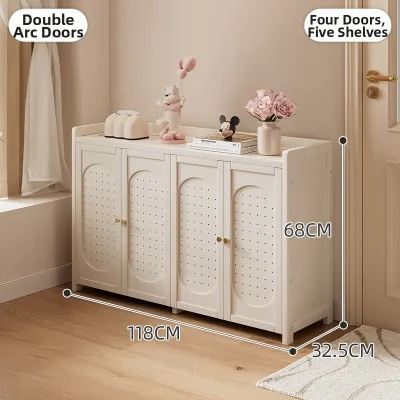 Large Capacity Dustproof Entrance Shoe Cabinet with Door