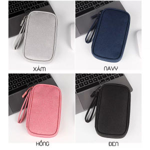 Túi Đựng Phụ Kiện Công Nghệ 2 Ngăn Mini Du Lịch Chống Nước Túi Du Lịch Đựng Tai Nghe Dây Dữ Liệu Túi Đựng Điện Dự Phòng Không Thấm Nước Đa Chức Năng Có Quai Xách Chính Hãng Amalife