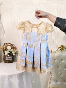 Baby Girl Dress 1st Birthday Party Flower Embroidery Baptism Luxury Dress for Kids Wedding Ceremony Costume Girls Princess Dress