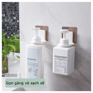 Móc Dán Tường Treo Chai Sữa Tắm / Dầu Gội Tiện Lợi