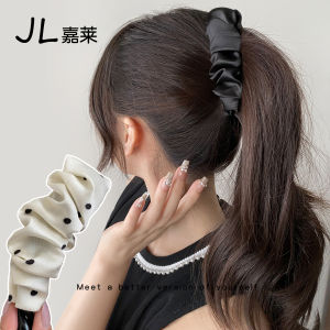 Elegant Satin Polka Dot Banana Clip Vertical Hair Clip Womens Back of Head Hair Clip 2025 New Style Hair Ties Hair Accessories