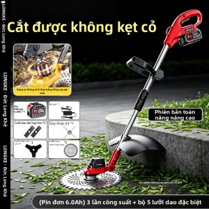 LONGKE | Máy Cắt Cỏ Công Suất Cao Pin Lithium