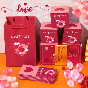 🔥Nóng🔥Pop-up bất ngờ hộp nổ Quà Tặng nhảy hộp tiền với Confetti hộp món quà bất ngờ tiền mặt cho sinh nhật kỷ niệm ngày Valentine đề nghị Quà Tặng