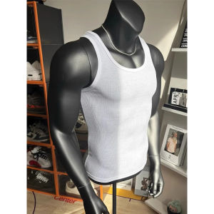 OUMULONG | Elastic Fitness Training Vest Men Black