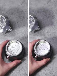 Coffee Tamper Rotary Dosing Ring 3.35/3.54inch Moka Pot Powder Dispenser Distributor Espresso Tools